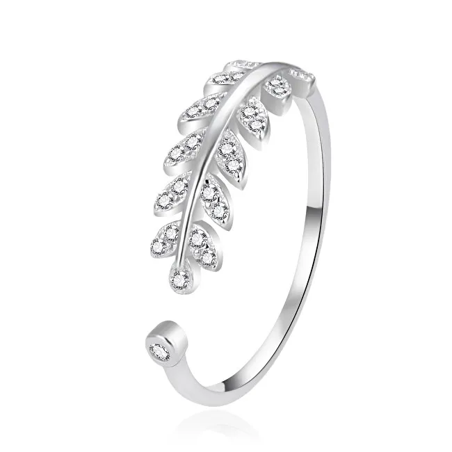 Agato Anello aperto in argento con zirconi AGT-R60W - Diametro: 62 mm donna