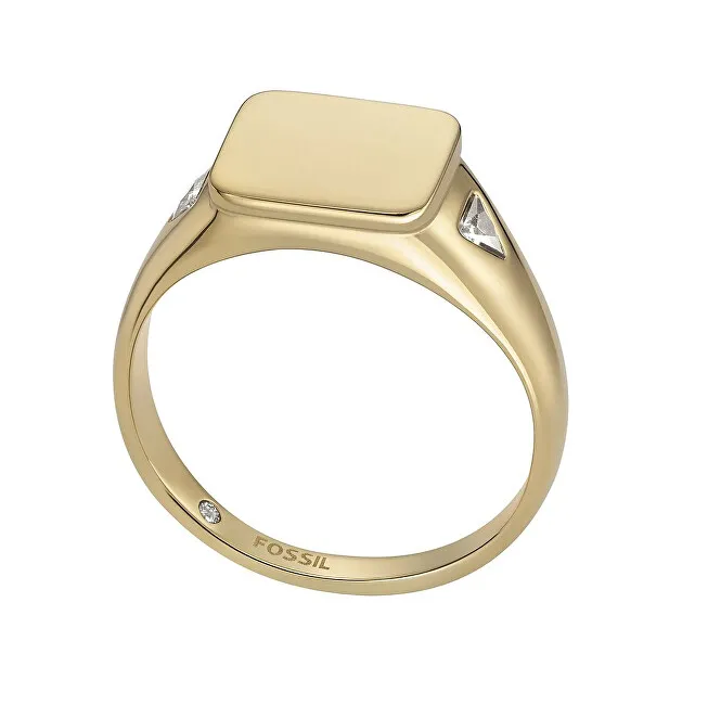 Fossil Anello da donna in acciaio placcato oro Ellis JF04791710 - Diametro: 57 mm donna