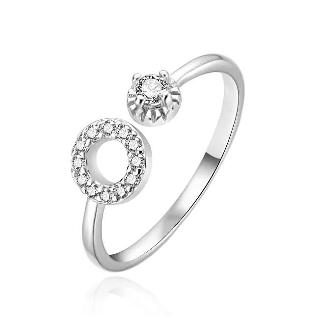 Agato Anello aperto abbagliante in argento AGT-R67W - Diametro: 52 mm donna