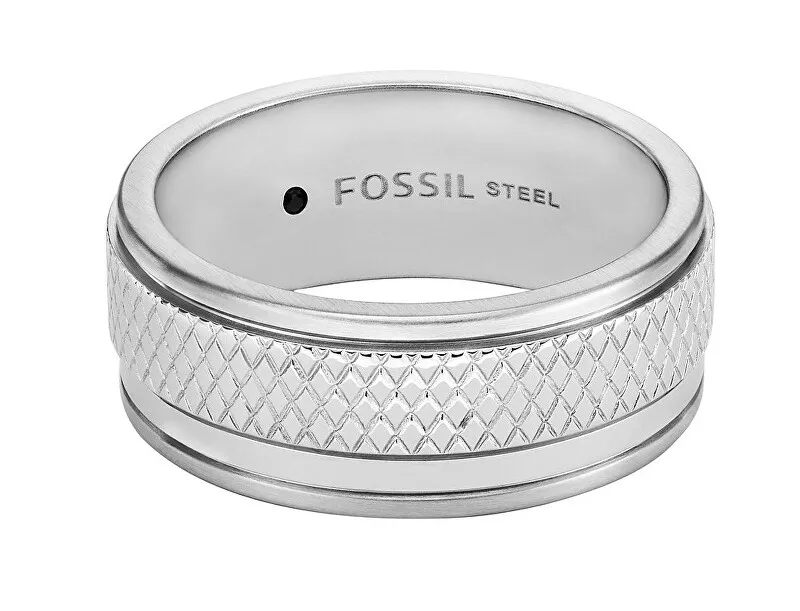 Fossil Anello uomo in acciaio Knox JF04768040 - Diametro: 63 mm uomo