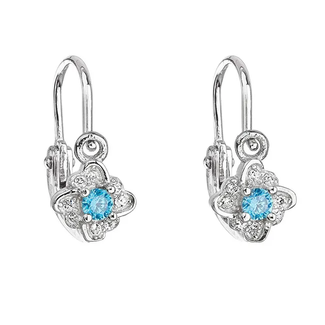 Orecchini per bambini in argento con zirconi blu 11175.3 Codice: sEG0558