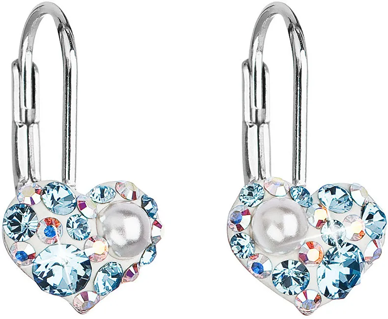 Evolution Group Orecchini a cuore con Swarovski 31125.9 acqua donna