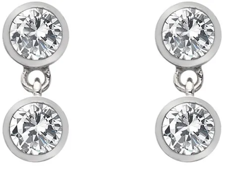 Hot Diamonds Orecchini in argento con topazio e diamante autentico Willow DE586 donna