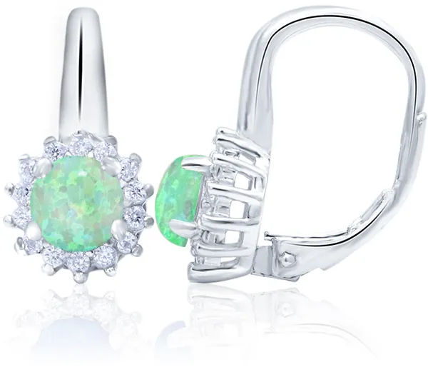 Beneto Orecchini in argento con cristilla opalescenti AGUC1206 donna