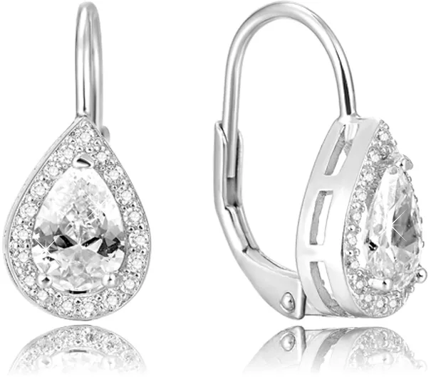 Beneto Orecchini in argento con cristallo rosa AGUC1160 donna