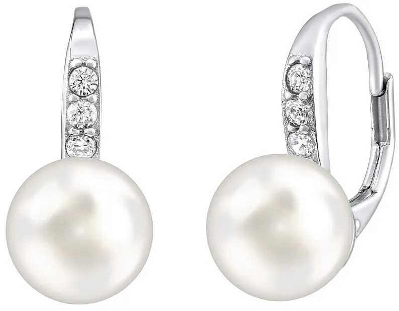 Orecchini Silvego in argento con cristalli Swarovski® bianchi LPSER0639 donna