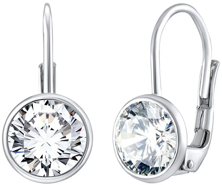 Orecchini Silvego Eleganti in argento con zirconi Swarovski trasparenti SILVEGOB70607S donna