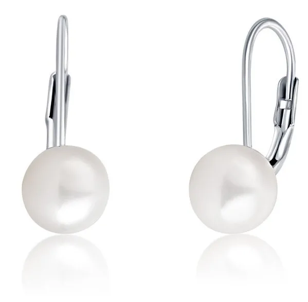 JVD Orecchini in argento con perle vere SVLE0476XD2P1 - Diametro: 0.8 cm donna