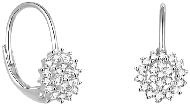 Beneto Bellissimi orecchini in argento con zirconi scintillanti AGUC2265 donna