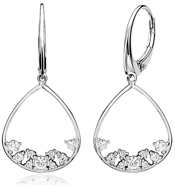 Orecchini MOISS Splendidi in argento con cristalli E0001316 donna