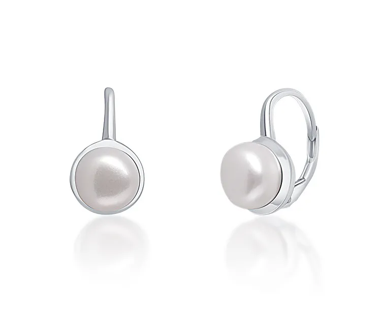 JwL Luxury Pearls Delicati orecchini in argento con vere perle bianche JL0675 donna