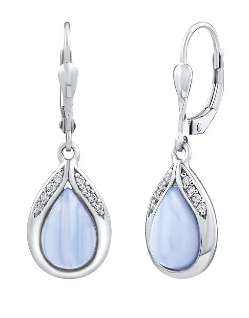 Orecchini Silvego in argento con agata naturale jst13327ba donna