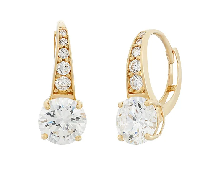 JV OrecchiniD placcati oro con zirconi trasparenti SVLE0974XH2GO00 donna