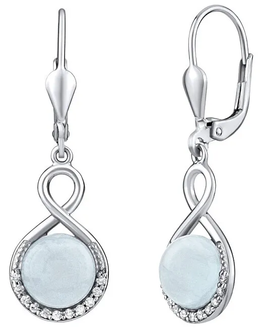 Silvego Orecchini in argento con acquamarina naturale JST14710AQ donna