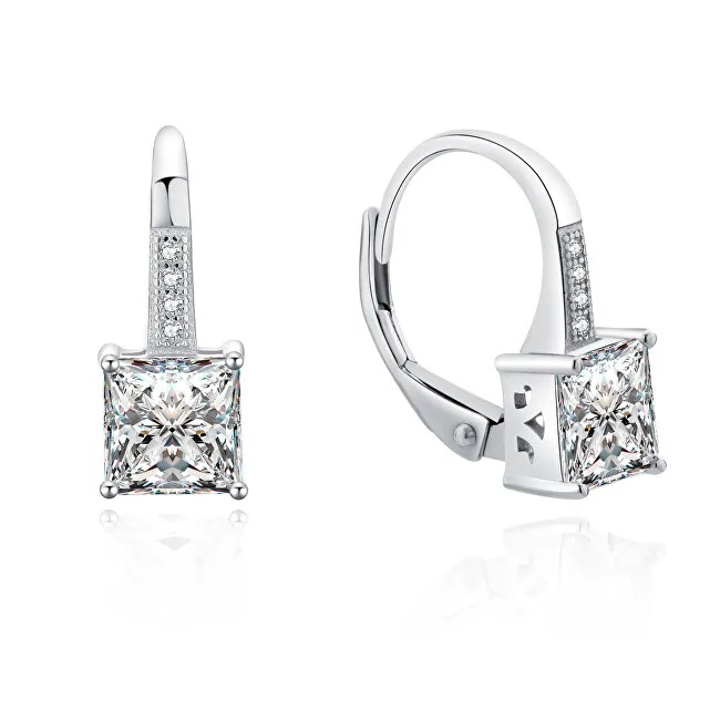 MOISS Orecchini originali in argento con zirconi trasparenti E0000665 donna