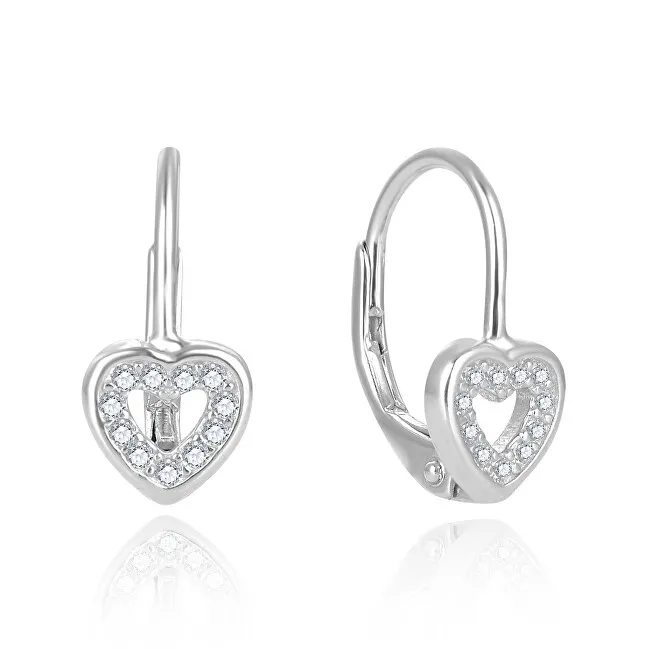 Beneto Delicati orecchini in argento a forma di cuore AGUC2667D donna