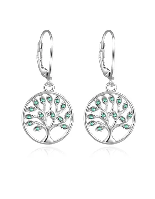 Beneto Eleganti orecchini in argento con zirconi Albero della Vita AGUC917L donna