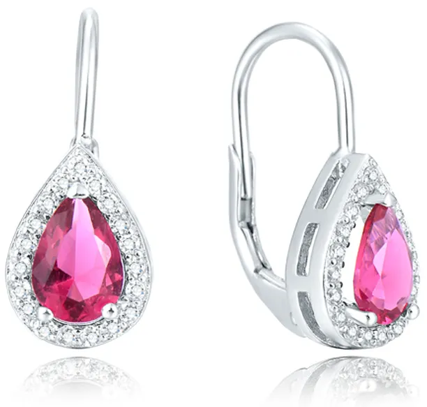 Beneto Orecchini in argento con zirconi rosa AGUC2227 donna