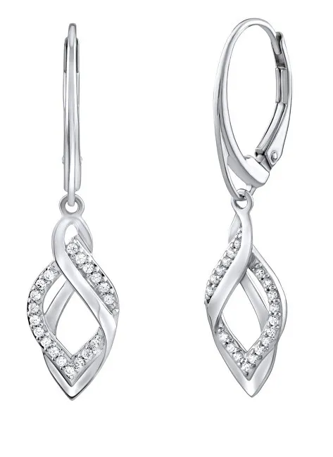 Silvego Eleganti orecchini in argento con zirconi Eria FW9671E donna