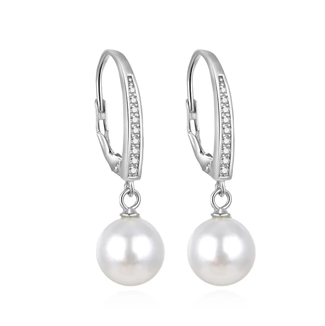 Beneto Bellissimi orecchini in argento con perle vere AGUC862PL donna