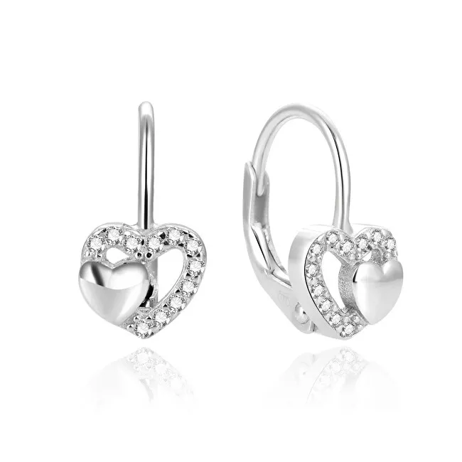 Beneto Deliziosi orecchini in argento con cuori AGUC1283DL donna