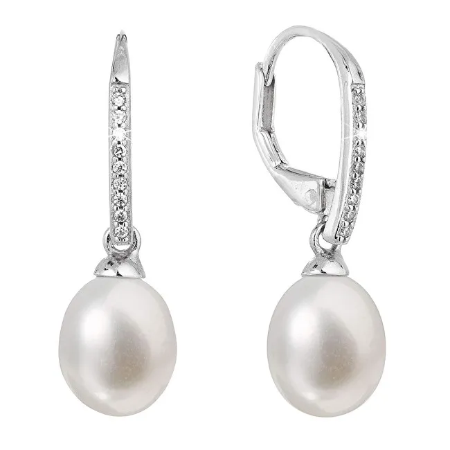 Evolution Group Orecchini in argento con perle vere 21060.1 donna