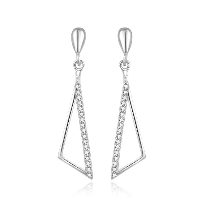 Beneto Orecchini di lusso in argento con zirconi trasparenti AGUP2361L donna