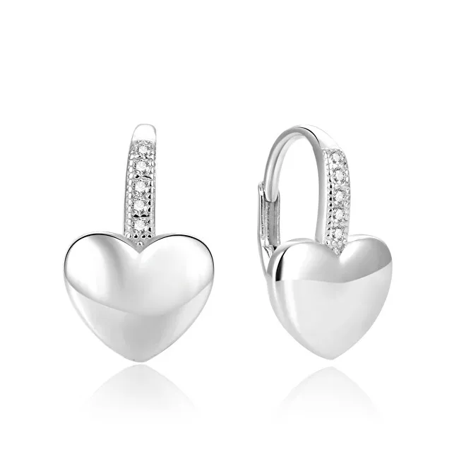 Beneto Orecchini in argento a forma di cuore AGUC1775 donna