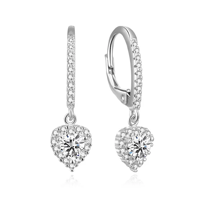 Beneto Orecchini romantici a forma di cuore in argento AGUC2584L donna