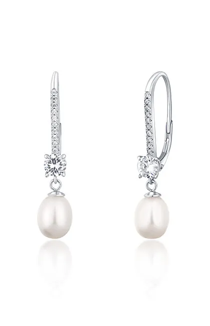 JwL Luxury Pearls Orecchini di lusso in argento con perle vere JL0717 donna
