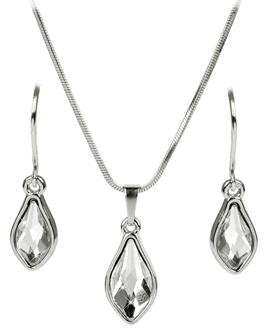 Levien Set senza tempo di orecchini e collana Flame Crystal da donna