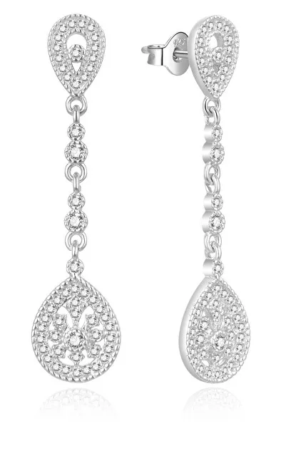 MOISS Eleganti orecchini in argento con zirconi cubici E0002556 donna