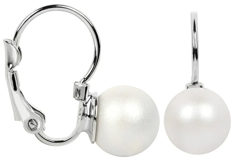 Levien Bellissimi orecchini di perle Perla Bianco Perlaceo donna