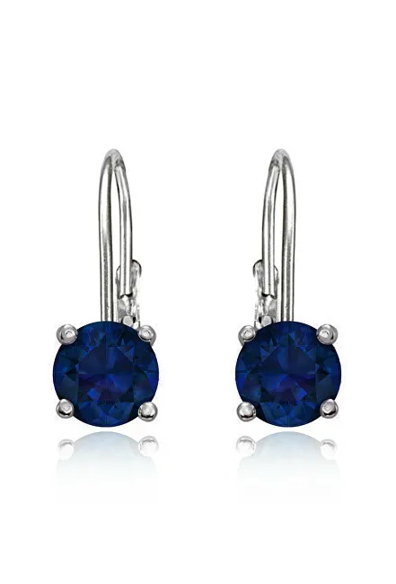 JVD Delicati orecchini in argento con zirconi blu scuro SVLE0620XH2M100 donna