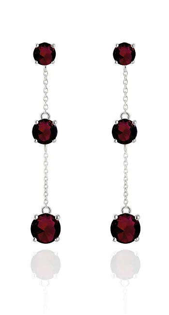 Beneto Exclusive Eleganti orecchini in argento con granati GRAAGUP2718 donna