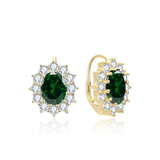 Beneto Collana in zircone verde AGUC3295GR-GOLD donna