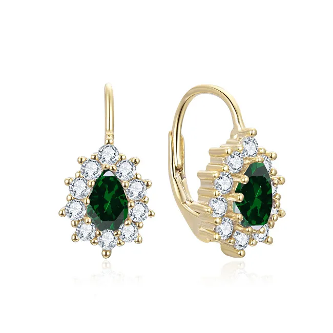 Beneto Collana in zircone verde AGUC3298GR-GOLD donna