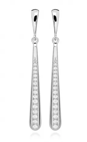 Silver Cat Orecchini senza tempo con zirconi cubici SC500 donna