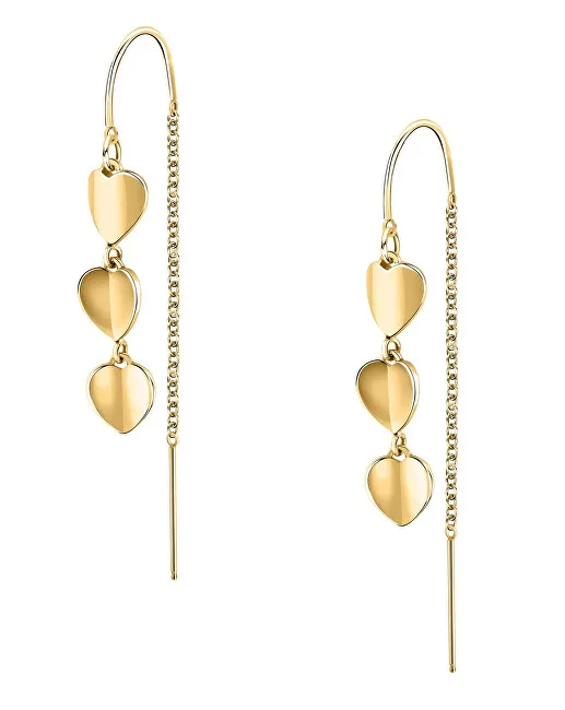 Morellato Orecchini pendenti placcati oro con paillettes romantiche SAWW06 donna