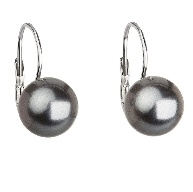Evolution Group Deliziosi orecchini pendenti con perle sintetiche 71106.3 grigio donna