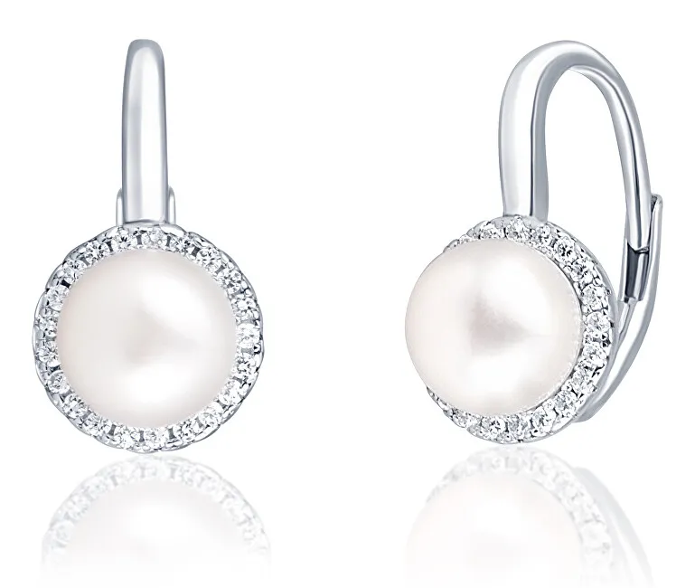 JwL Luxury Pearls Eleganti orecchini in argento con perle e zirconi JL0640 donna