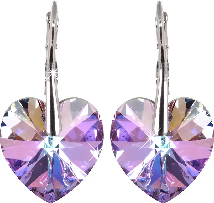 Levien Orecchini a forma di cuore romantico Vitrail Light donna