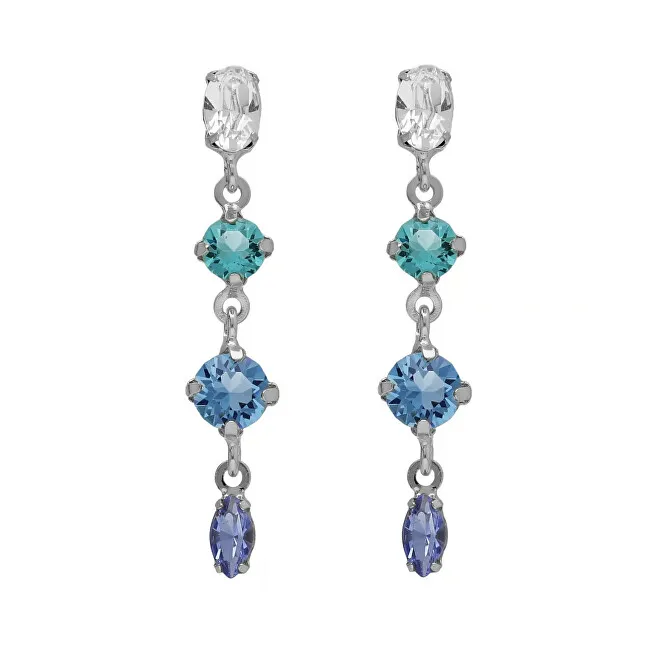 Victoria Cruz Orecchini pendenti in argento con cristilla di Lisbona A4791-MHT donna