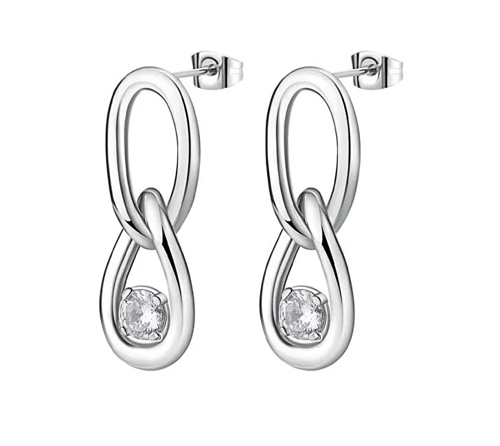 Brosway Orecchini pendenti senza tempo in acciaio Ribbon BBN41 donna