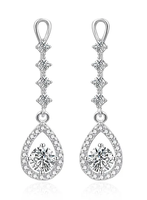 Agato Orecchini pendenti in argento con zirconi AGT-E114PW donna