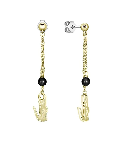 Lacoste Orecchini pendenti placcati oro con pendenti Deva 2040460 donna