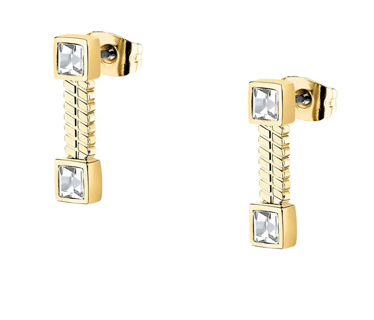 Morellato Orecchini pendenti placcati oro con cristalli Gioia SAVY45 donna