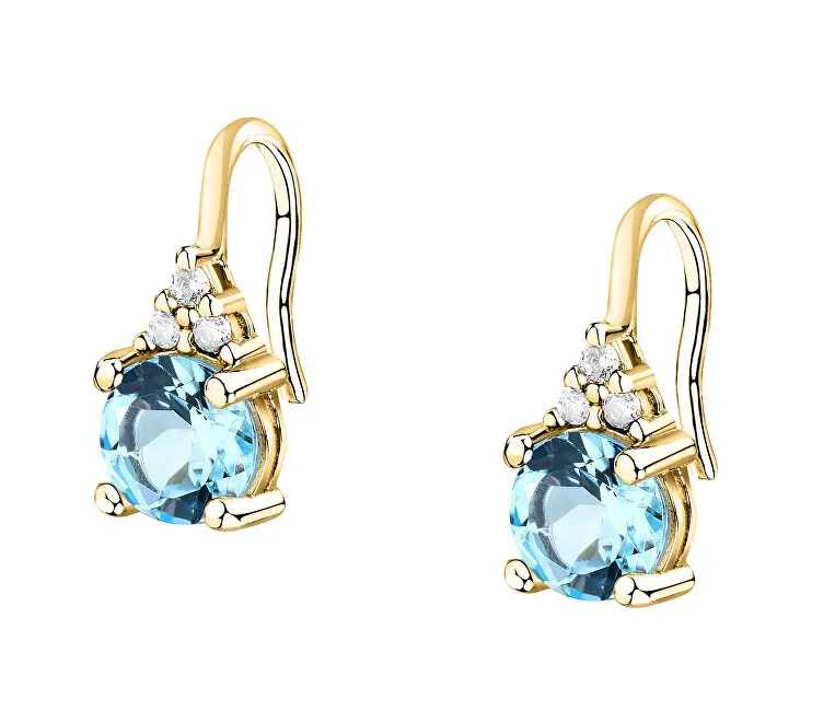 Morellato Orecchini pendenti placcati oro con zirconi cubici Tesori SAIW307 donna