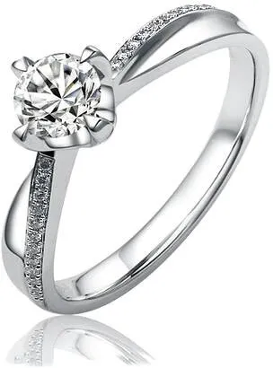 Silvego Anello di fidanzamento in argento SHZR302 - Diametro: 63 mm donna