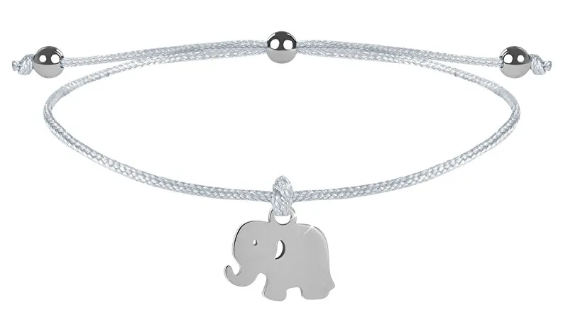 Troli Bracciale in corda bianco/acciaio donna